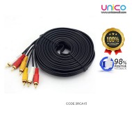 3 RCA Male to 3 RCA Male 1.5M AV RCA Cable