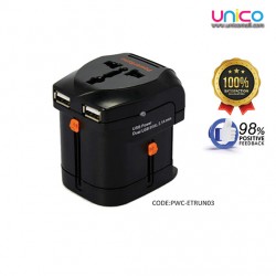 PowerSync Universal Travel Adapter 2.1A Dual USB